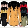 7 farbe winter neue frauen wintermantel warme verdickte pufferfleecejacke mode lässiger stil langarm gepolsterte jacke fester crago kordelzug mantel tunika langer gepolsterter pelzmantel plus größe s-5xl Lightinthebox