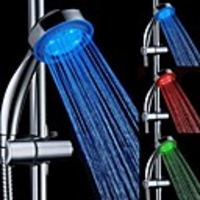 7 Farben Magie Temperature Controlled LED-Licht-Top-Spray Duschkopf Badezimmer Dusch
