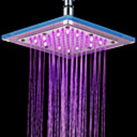 7 Farben ändern LED Dusche Wasserhahn Head of 8 Zoll --- Chrom-Finish
