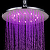7 Farben ändern LED Zeitgenössische Chrome Dusche Wasserhahn Leiter der 10-Zoll-
