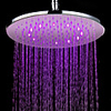 7 Farben ändern LED Zeitgenössische Chrome Dusche Wasserhahn Leiter der 12-Zoll-