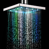 7 Farben ändern LED Zeitgenössische Dusche Wasserhahn Head of 8 Zoll