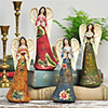 7 "H Land-Art-Engel Polyresin Collectibles (4 Stück)
