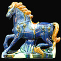 7 "Horse Typ Keramik Sammlerstück