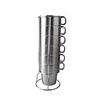 7-in-1 Edelstahl Gegen Heißer Kaffee / Milch / Bier / Wasser-Cup Set - Silber (300 ml)
