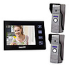 7 "LCD Farb-Video-Türsprechanlage mit SD Card Bild aufzeichnen,  Taking Foto (2 Kamera auf 1 Monitor)