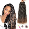 7 Packungen Passions-Twist-Haar 18-Zoll-Häkelborten für Passions-Twist-Häkelhaar Wasserwelle Passions-Twist-Flecht-Haarverlängerungen (18 Zoll,  t1b 27) Lightinthebox
