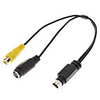 7-Pin-auf-Cinch S-Video-m / m 0, 2 m Kabel