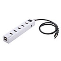 7-Port USB 2.0 Hub (480Mbps,  weiß)