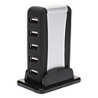 7 Port USB 2.0 Hub mit Weiblich 2.0A 110-240V AC Adapter