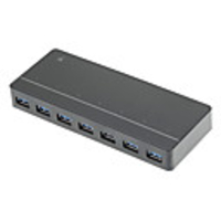 7-Port USB3.0-Hub mit DCP-Ladeanschluss mit EU-Stecker