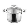 7 QT-5-Schichten-Struktur aus gebürstetem Edelstahl Lager,  W22cm x L32cm x H22cm