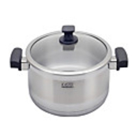 7 Qt Edelstahl Suppentopf mit Deckel,  W28cm x L28cm x H9cm