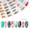 7 Stück / Set Nageldekoration Set Nail Art Kette Netz rot Schmuck Farbe Quaste Nageldekoration Dicke gemischte Punk-Stil Stahlkugelkette Lightinthebox