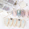 7 Stück / Set Nail Art Flach Strass Glas Strass Flach Perle Ab Strass Nagel Aufkleber Schmuck Nail Art Dekoration Lightinthebox