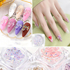 7 Stück / Set Nail Art Schmetterling Schmuck Aurora Phantom Farbe Nagel Dekoration Kristallkleber dreidimensionale Super Flash japanische Nagelaufkleber Lightinthebox