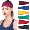 7 Stück / Set Sport-Stirnbänder Yoga schweißabsorbierende Gürtel für Männer und Frauen,  die Fitness-Stirnbänder laufen lassen Stretch-Baumwoll-Stirnbänder reine Farbstirnbänder Lightinthebox