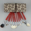 7 Stück Blumen-Muster Wolle Make-up Pinsel mit freiem Fall
