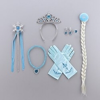 7 Stück kinderkleidung Mädchen Aktiv / Süß Party / Geburtstag / Täglich Schneeflocke Handschuhe / Haarzubehör / Schmuckset Gelb / Rosa / Blau