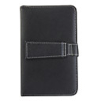 7 "Tablet PC Ledertasche mit Tastatur-Schreibkopf Micro-USB-Schnittstelle Schwarz