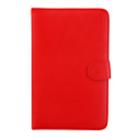 7 "Tablet PC Ledertasche mit USB-Tastatur Stylus Halter Rot