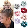 7 teile / satz satin seide scrunchies frauen elastische gummi haarbänder mädchen fester pferdeschwanz halter haargummis seil haarschmuck set Lightinthebox