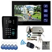 7 "TFT Farb-LCD-Video-Türsprech RFID Keypad Access Control System Video auf Nimm ein IR-Nachtsicht