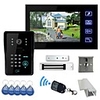 7 "TFT Farb-LCD-Video-Türsprech RFID Keypad Access Control System Video auf Nimm ein IR-Nachtsicht