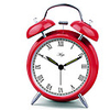 7 Uhr "römischen Ziffern Analog Metall-Wecker