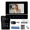 7 "Video-Türsprechanlage Gegensprechanlage Türklingel Touch Panel Türschloss RFID Keyfobs 1V1 Magnetverschluss