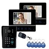 7 "Video-Türsprechanlage Gegensprechanlage Türklingel Touch Panel Türschloss RFID Keyfobs 1V2