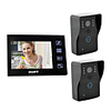 7 "Video-Türsprechanlage Intercom-System,  mit SD-Karte Fotoaufnahme,  Taking Foto (2 Kamera auf 1 Monitor)