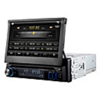 7-Zoll-1Din In-Dash Car DVD Digital Panel-Player unterstützt ipod,  Bluetooth,  RDS,  Touch Screen