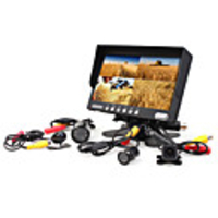7-Zoll-Auto frontal / Rückspiegel-Monitor mit 4 Kameras