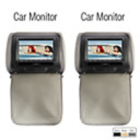 7-Zoll-Kopfstütze Auto DVD-Player-Unterstützung Spiele,  SD-Karte (1 Paar)