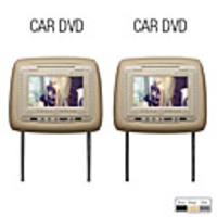 7-Zoll-LCD-Bildschirm Kopfstütze DVD-Player mit integriertem Lautsprecher,  CD,  DVD,  Game (1 Paar)