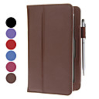 7-Zoll-Lichee Pattern 2 Falte PU-Kasten mit Handgriff für HP TouchPad Go (Free Random Color Stylus)