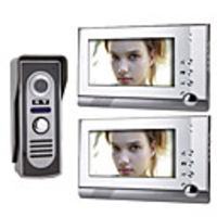 7-Zoll-TFT-LCD-Video-Türsprechanlage System (1 Kamera mit 2-Monitor)