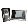 7 Zoll Touch-Mode-Button Video-Türsprechanlage (1 Night Vision wasserdichte Kamera im Monitor 1)