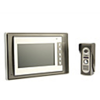 7-Zoll-Video-Türsprechanlage Türklingel Intercom Kit 1-Monitor der Kamera 1 Night Vision