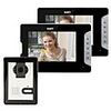 7-Zoll-Video-Türsprechtürklingel Intercom Kit 1-2-Kamera-Monitor-Nachtsicht