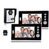 7-Zoll-Wireless Video-Türsprechanlage mit Nachtsicht (1camera 2 Monitore)