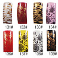 70 Stück volle Deckung anmutigen Französisch Acrylnägel Spitzen 8 Farben erhältlich