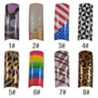 70 Stück volle Deckung anmutigen Französisch Acrylnägel Spitzen 8 Farben erhältlich