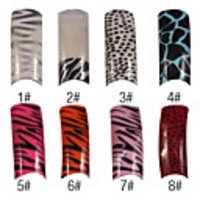 70 Stück volle Deckung charmanten Französisch Acrylnägel Spitzen 8 Farben erhältlich