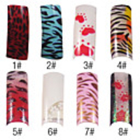 70 Stück volle Deckung niedlich französisch Acrylnägel Spitzen 8 Farben erhältlich