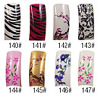 70 Stück volle Deckung schönen Französisch Acrylnägel Spitzen 8 Farben erhältlich