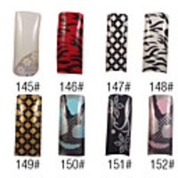 70 Stk. vollen Abdeckung des Mädchens Französisch Acrylnägel Spitzen 8 Farben erhältlich