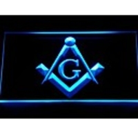 709 Freimaurer Freimaurer Mason Emblem Neonlicht-Zeichen