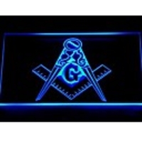 710 Freimaurer Freimaurer Mason Emblem Neonlicht-Zeichen